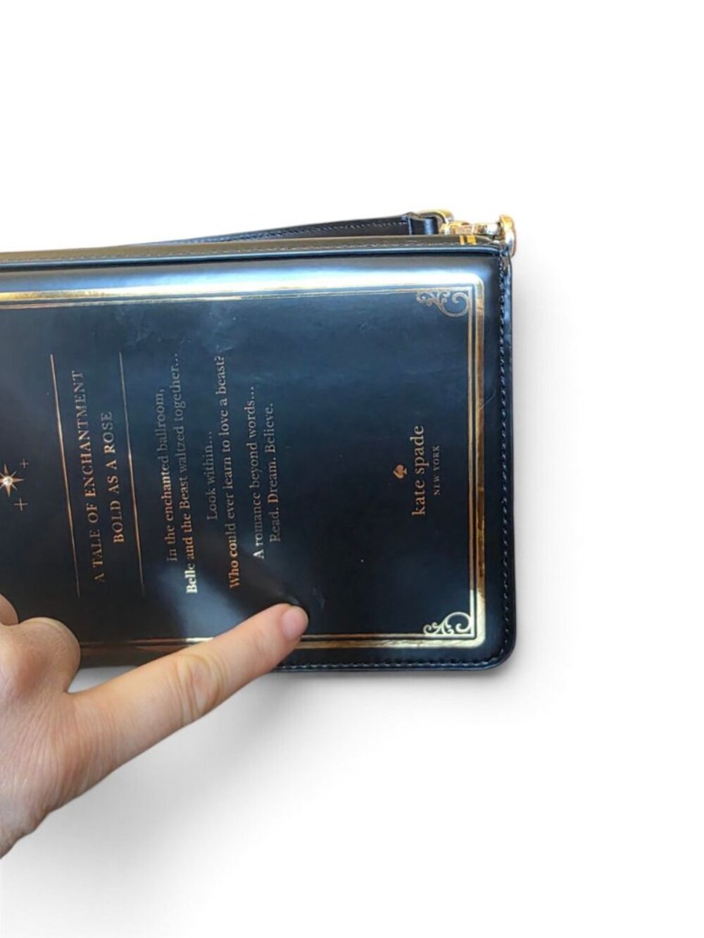 NWT Kate Spade x Disney Beauty Beast 3D Story Book Leather Crossbody Bag Rare - Picture 15 of 16
